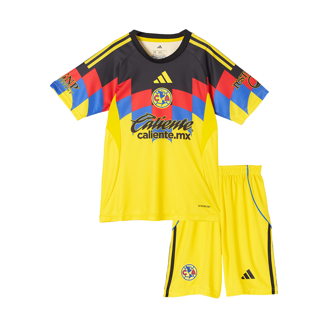 Kid's Club America Home Soccer Jersey Kit(Jersey+Shorts) 2025/26 - Soccerdeal