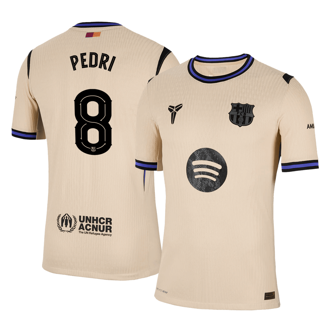 PEDRI #8 Barcelona Away Soccer Jersey 2025/26 - UCL Player Version - Soccerdeal