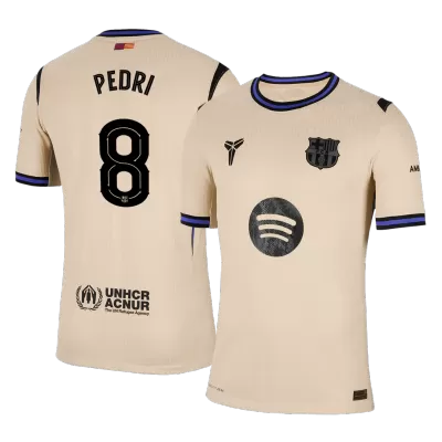 Authentic PEDRI #8 Barcelona Away Soccer Jersey 2025/26 - UCL - Soccerdeal