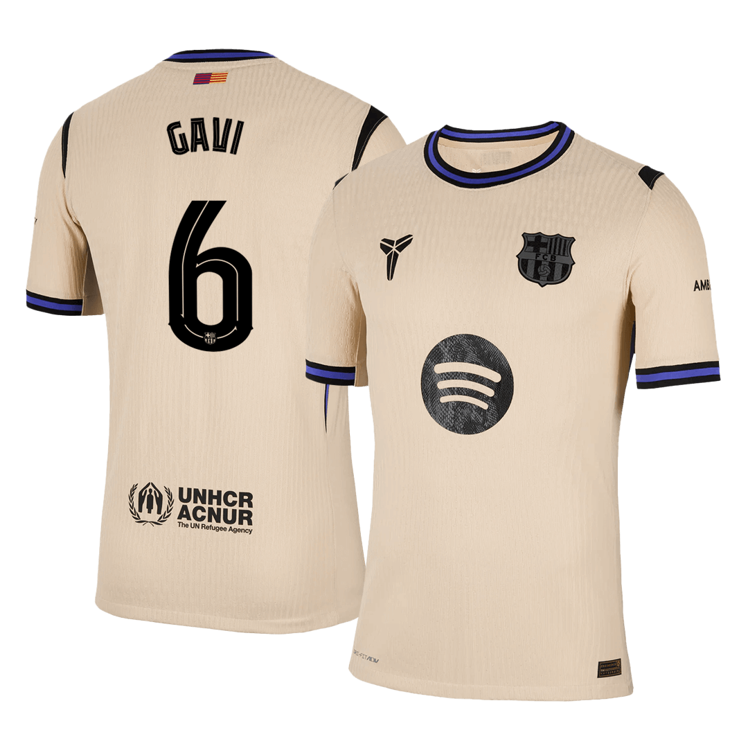 GAVI #6 Barcelona Away Soccer Jersey 2025/26 - UCL Player Version - Soccerdeal