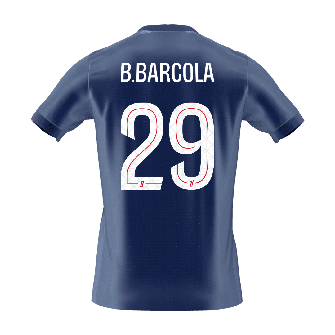 B.BARCOLA #29 PSG Home Soccer Jersey 2025/26 - Soccerdeal