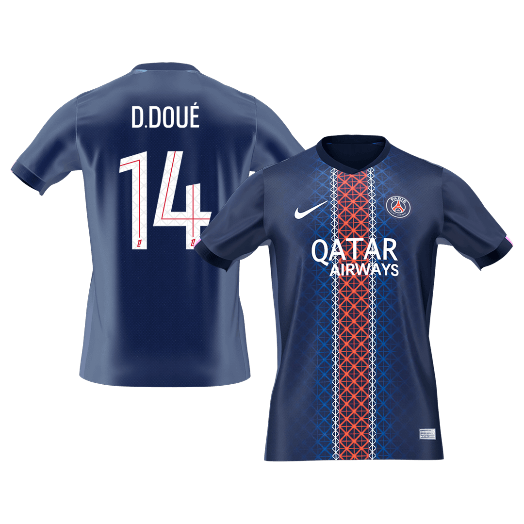 D.DOUÉ #14 PSG Home Soccer Jersey 2025/26 - Soccerdeal