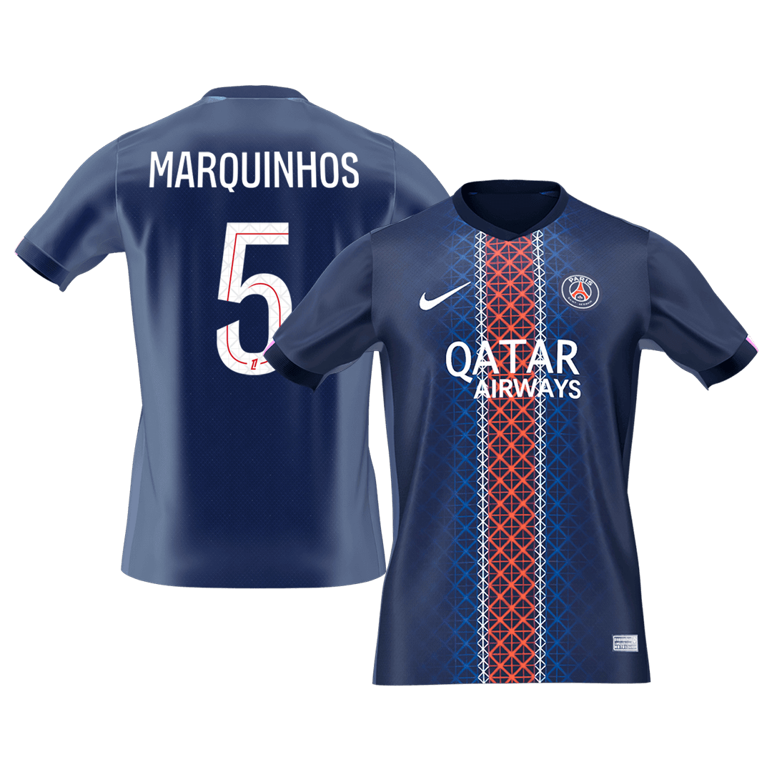 MARQUINHOS #5 PSG Home Soccer Jersey 2025/26 - Soccerdeal