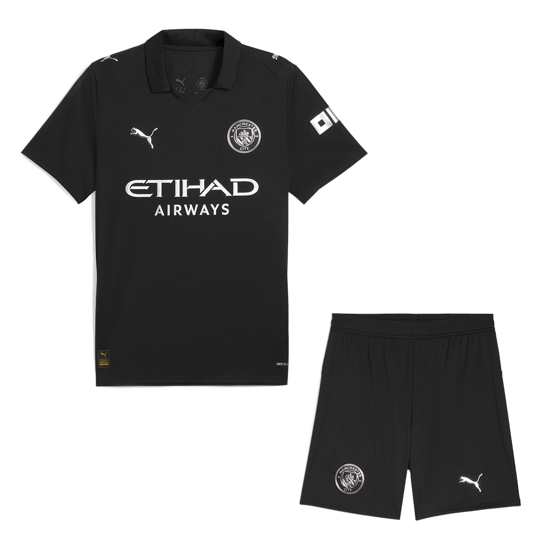 Manchester City Away Soccer Jersey Kit(Jersey+Shorts) 2025/26 - Soccerdeal