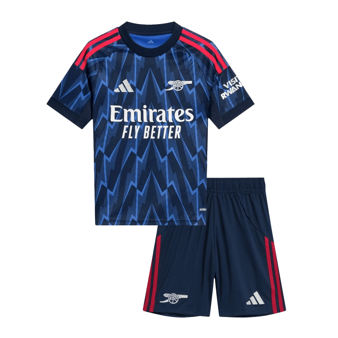 Kid's Arsenal Away Soccer Jersey Kit(Jersey+Shorts) 2025/26 - Soccerdeal