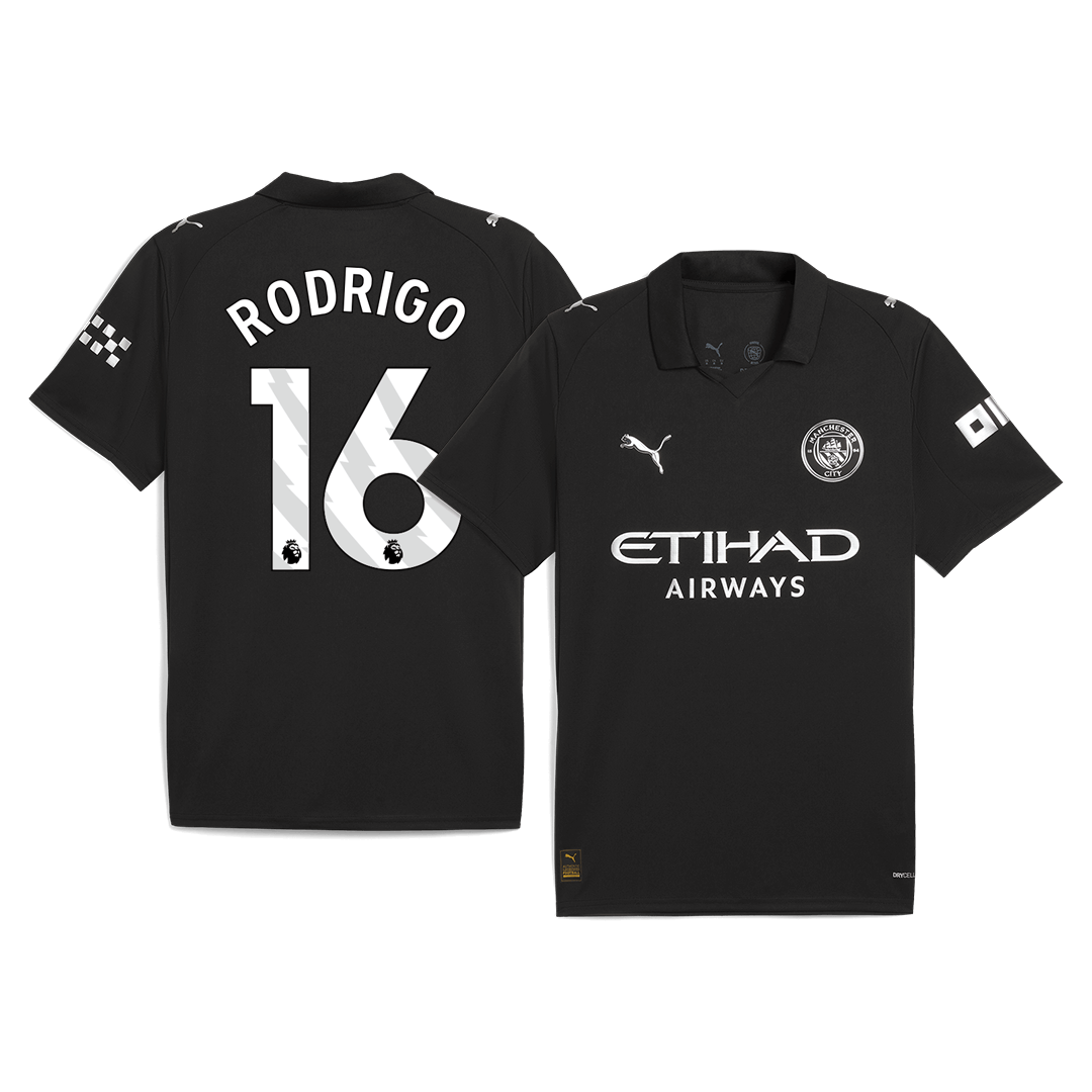 RODRIGO #16 Manchester City Away Soccer Jersey 2025/26 - Soccerdeal