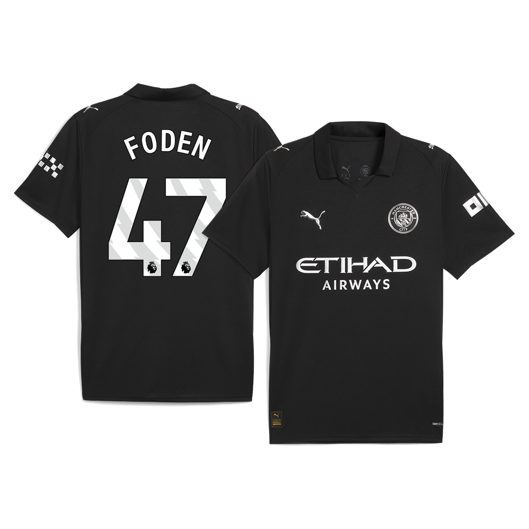FODEN #47 Manchester City Away Soccer Jersey 2025/26 - Soccerdeal