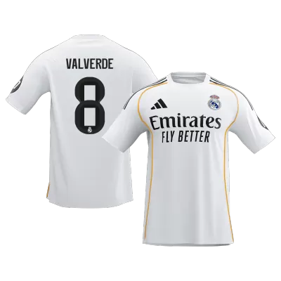 VALVERDE #8 Real Madrid Home Soccer Jersey 2025/26 - Soccerdeal