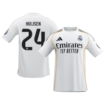 HUIJSEN #24 Real Madrid Home Soccer Jersey 2025/26 - Soccerdeal