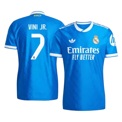 Authentic VINI JR. #7 Real Madrid Third Away Soccer Jersey 2025/26 - Soccerdeal