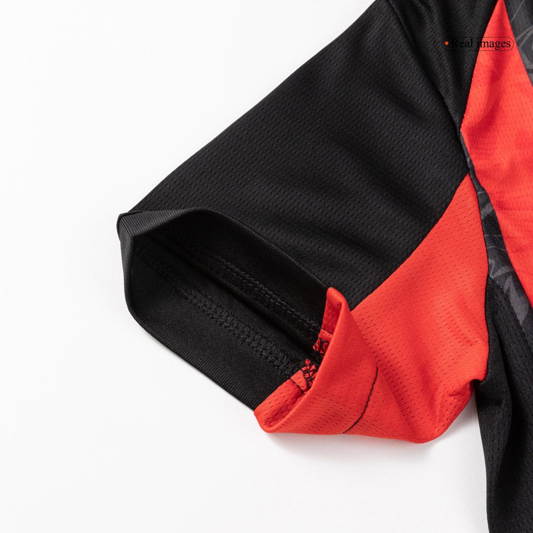 Kid's AC Milan Home Soccer Jersey Kit(Jersey+Shorts+Socks) 2025/26 - Soccerdeal