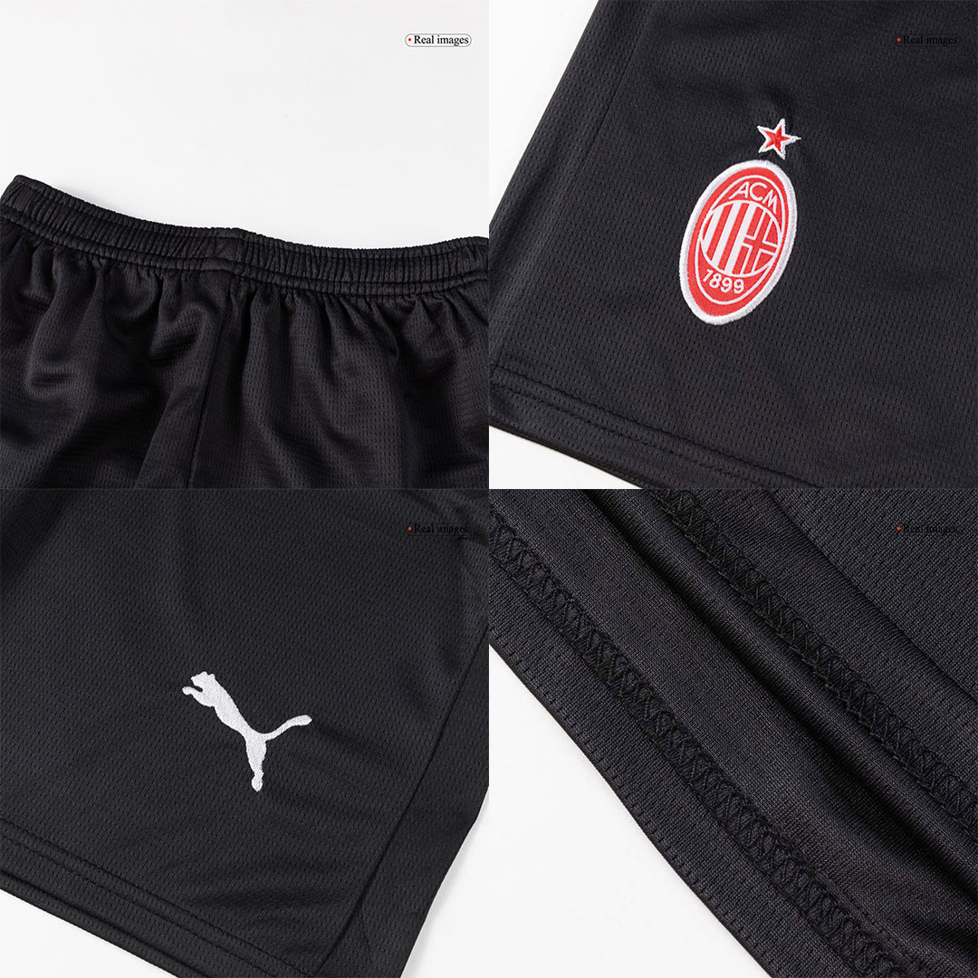 Kid's AC Milan Home Soccer Jersey Kit(Jersey+Shorts+Socks) 2025/26 - Soccerdeal