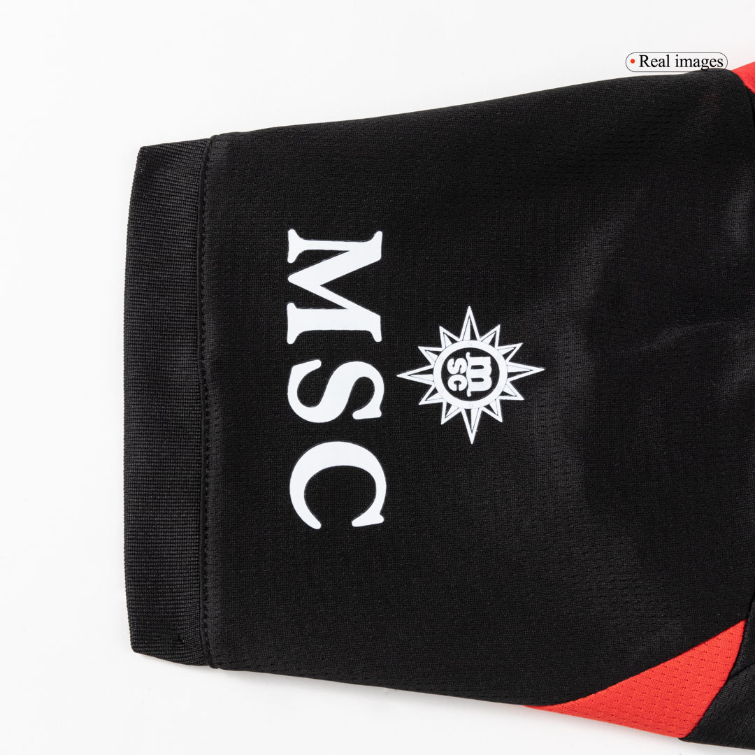 Kid's AC Milan Home Soccer Jersey Kit(Jersey+Shorts+Socks) 2025/26 - Soccerdeal