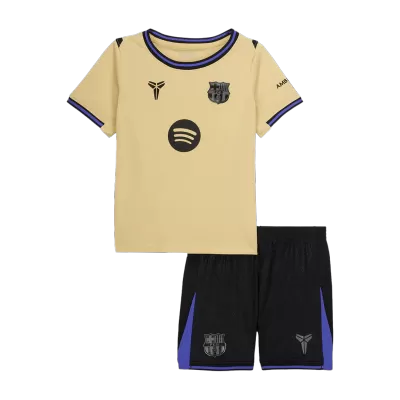 Kid's Barcelona Away Soccer Jersey Kit(Jersey+Shorts) 2025/26 - Soccerdeal
