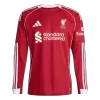 Liverpool Home Long Sleeve Soccer Jersey 2025/26 - Soccerdeal
