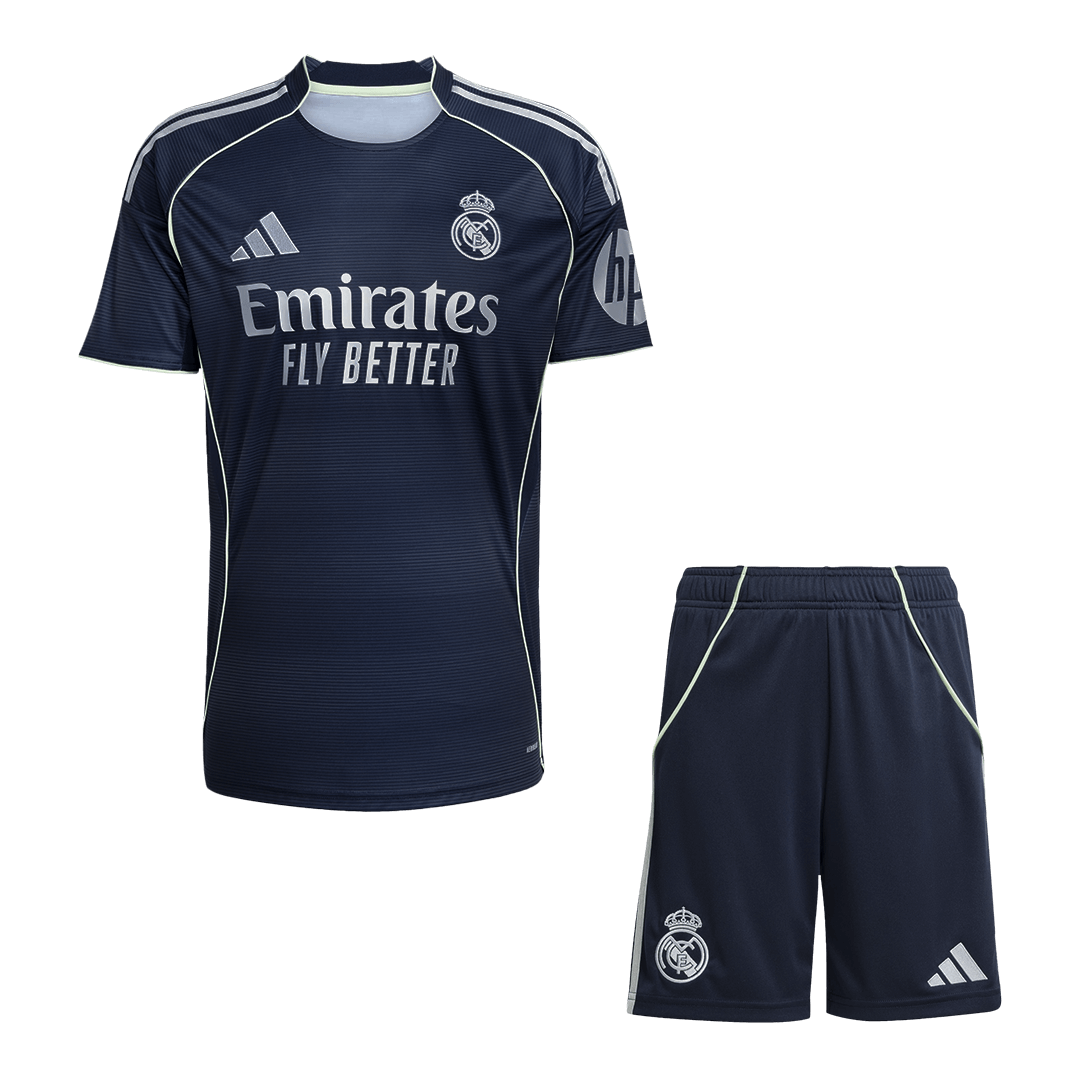 Real Madrid Away Soccer Jersey Kit(Jersey+Shorts) 2025/26 - Soccerdeal