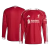 Liverpool Home Long Sleeve Soccer Jersey 2025/26 - Soccerdeal