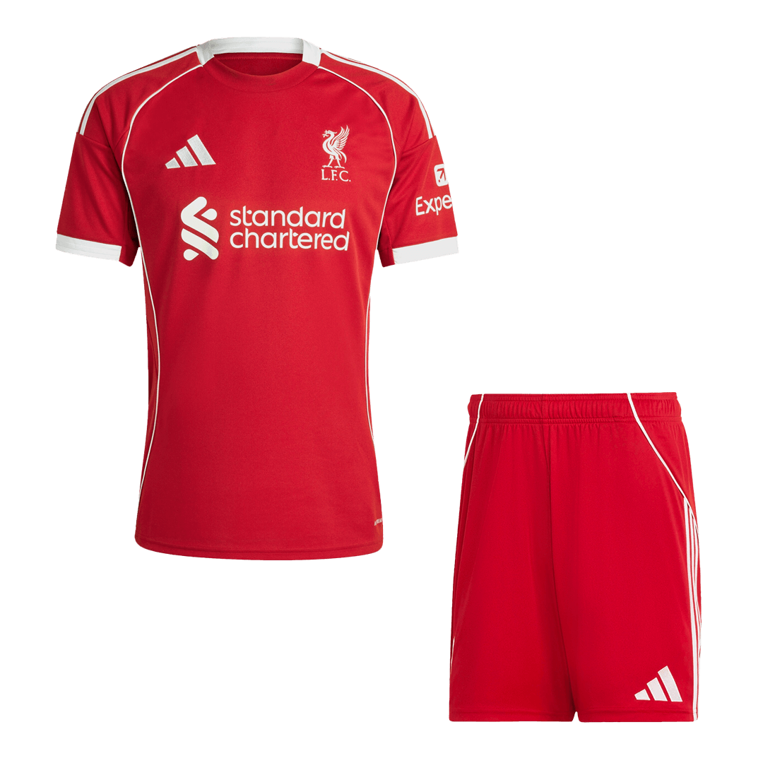Liverpool Home Soccer Jersey Kit(Jersey+Shorts) 2025/26 - Soccerdeal