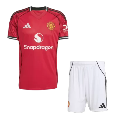Manchester United Home Soccer Jersey Kit(Jersey+Shorts) 2025/26 - Soccerdeal