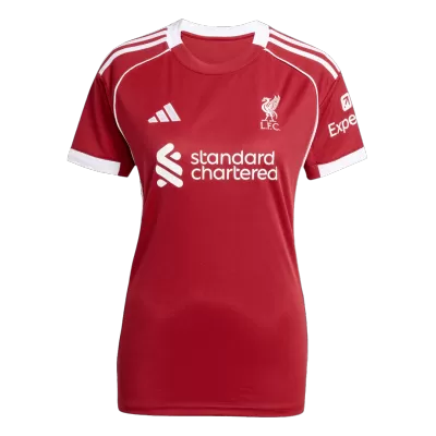 Women's Liverpool Home Soccer Jersey 2025/26 - Soccerdeal