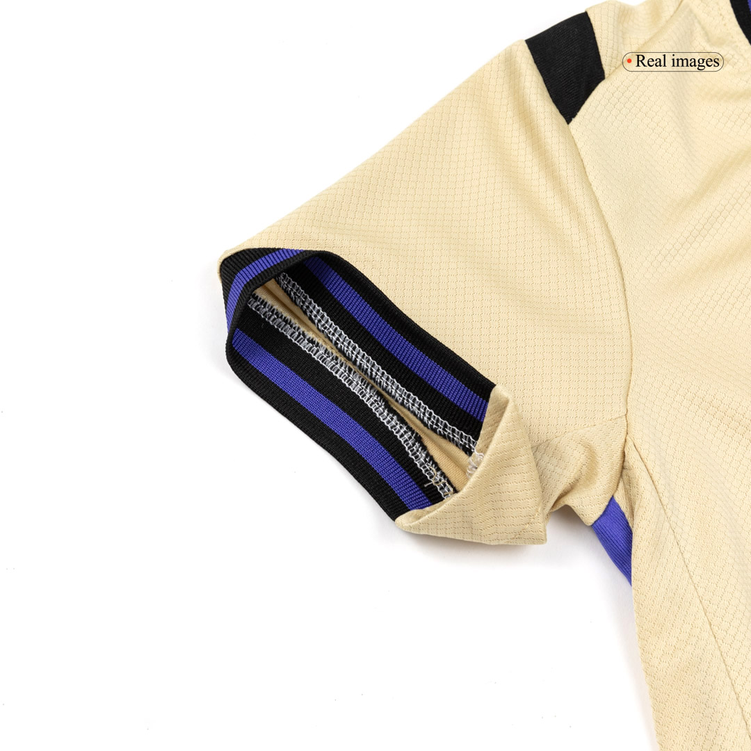 Kid's Barcelona Away Soccer Jersey Kit(Jersey+Shorts+Socks) 2025/26 - Soccerdeal