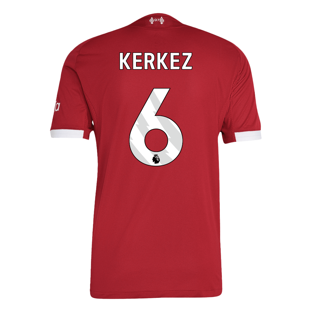 KERKEZ #6 Liverpool Home Soccer Jersey 2025/26 Player Version - Soccerdeal