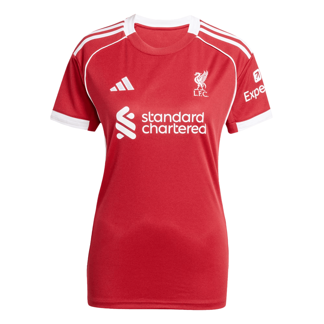 Women's Liverpool Home Soccer Jersey 2025/26 - Soccerdeal