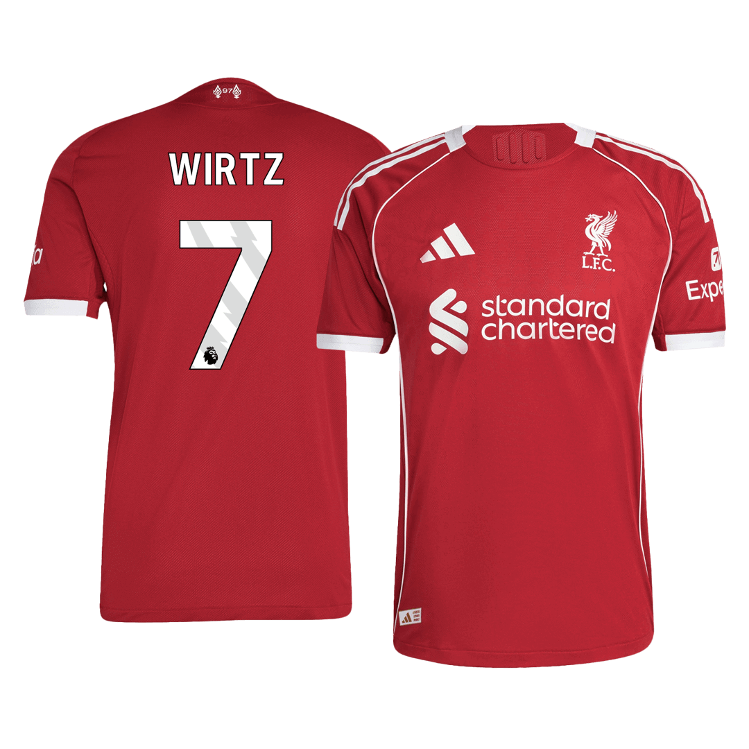 WIRTZ #7 Liverpool Home Soccer Jersey 2025/26 Player Version - Soccerdeal