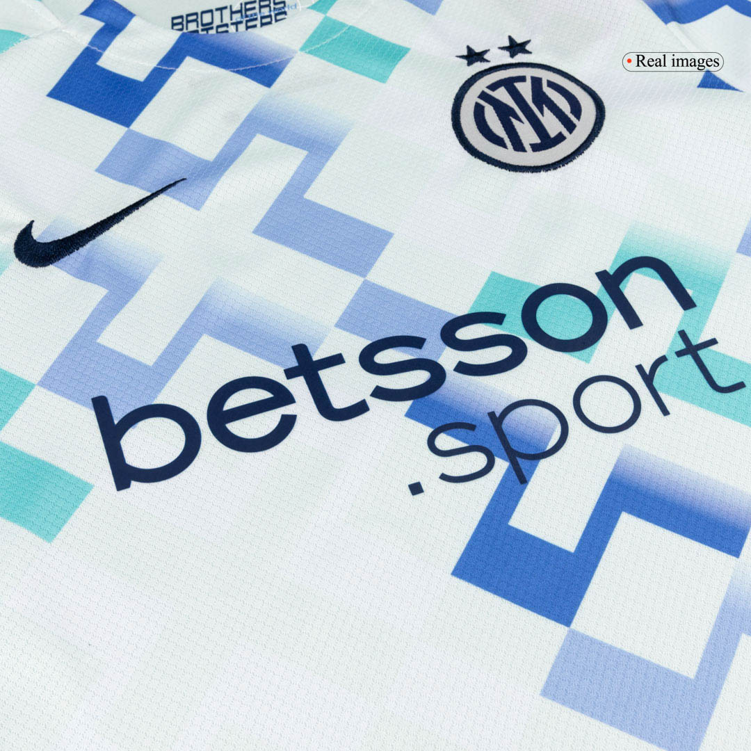 Kid's Inter Milan Away Soccer Jersey Kit(Jersey+Shorts) 2025/26 - Soccerdeal