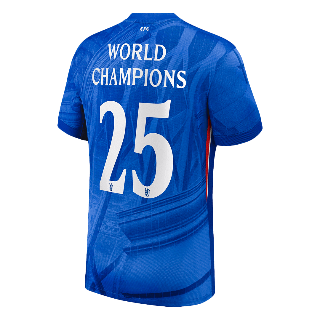 WORLD CHAMPIONS #25 Chelsea Home Soccer Jersey 2025/26 - Soccerdeal