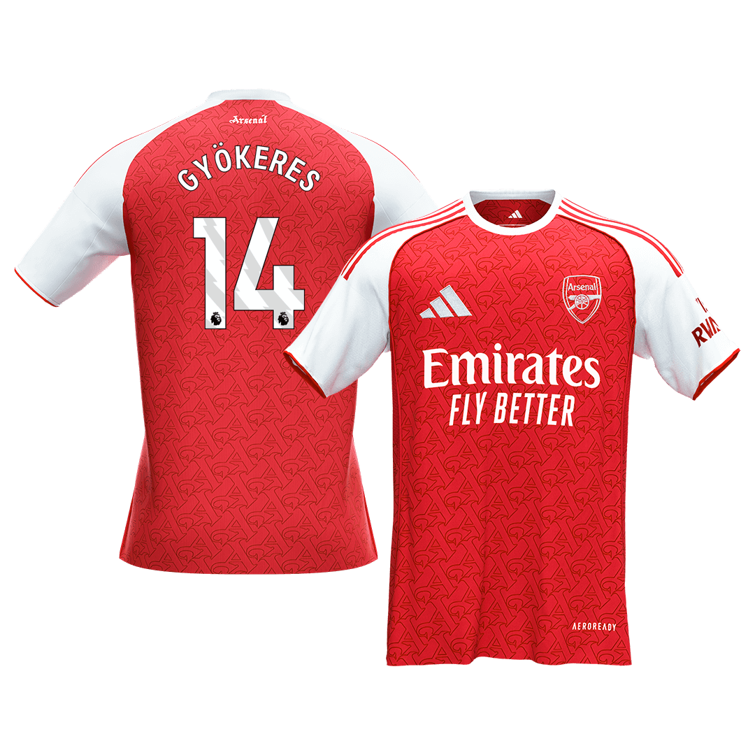 GYÖKERES #14 Arsenal Home Soccer Jersey 2025/26 - Soccerdeal