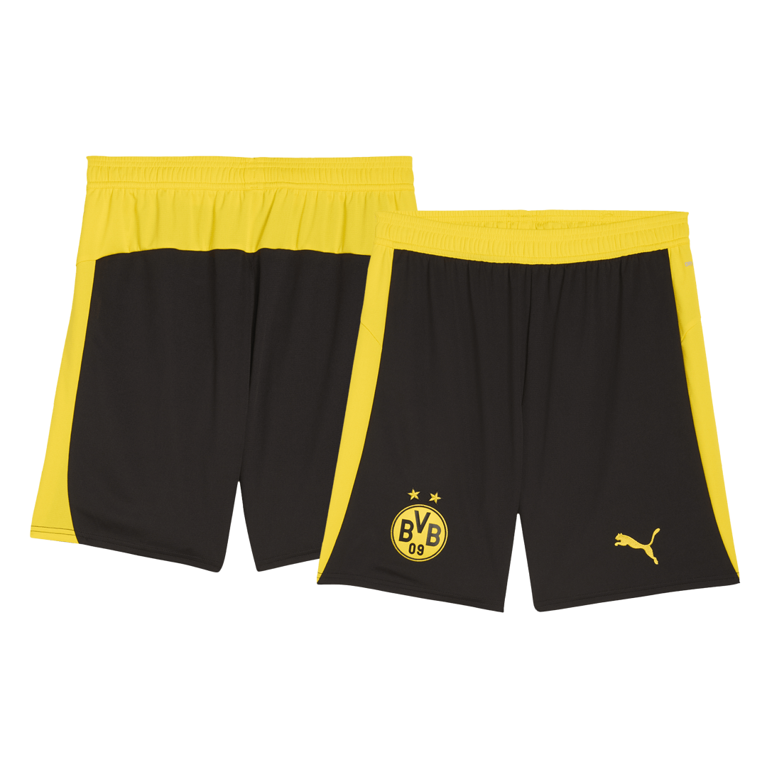 Borussia Dortmund Home Soccer Shorts 2025/26 - Soccerdeal