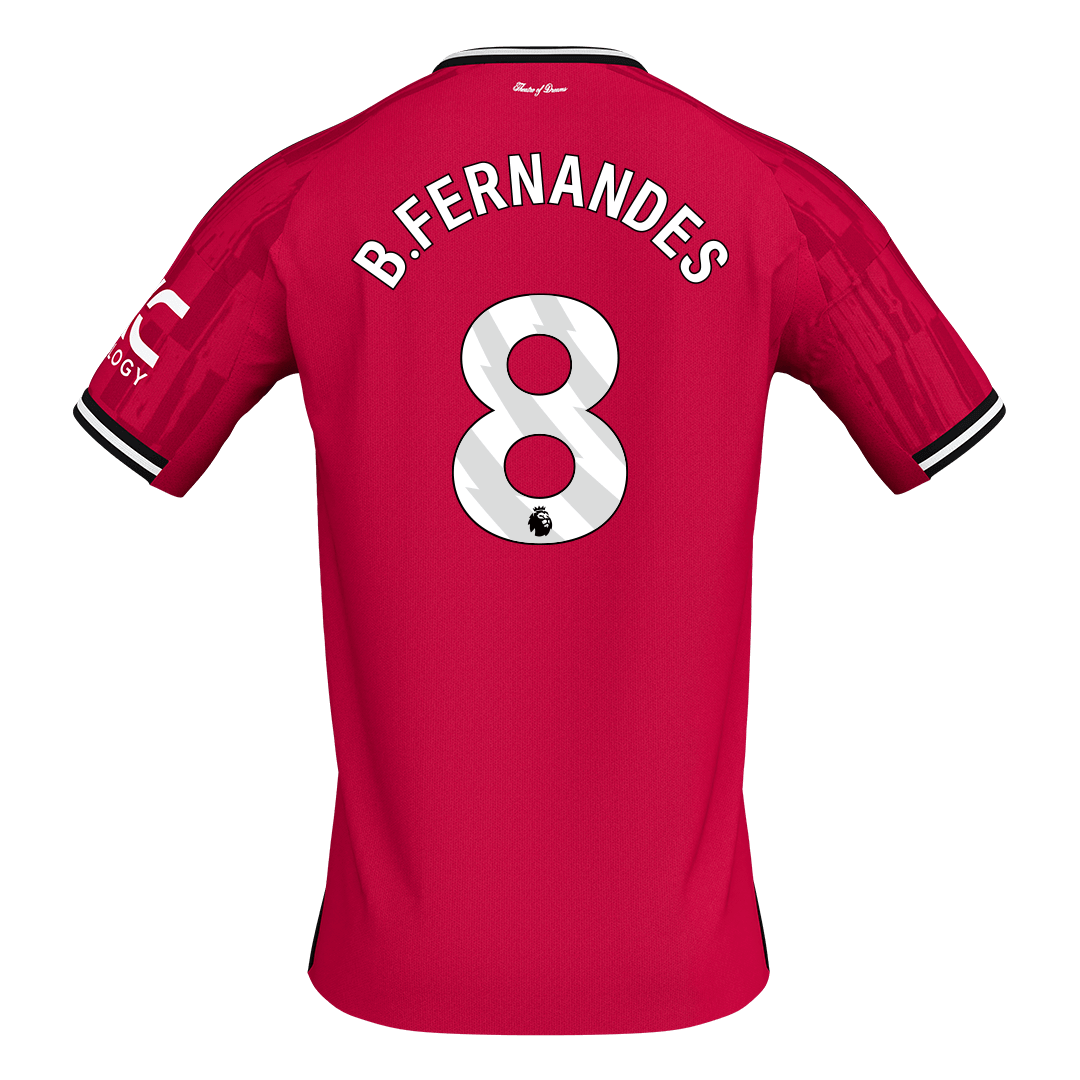B.FERNANDES #8 Manchester United Home Soccer Jersey 2025/26 - Soccerdeal