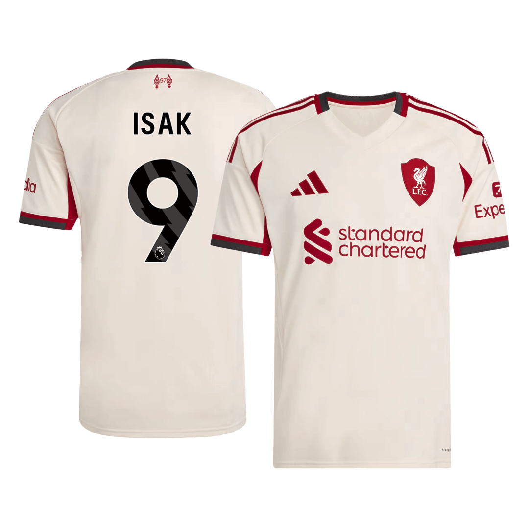 ISAK #9 Liverpool Away Soccer Jersey 2025/26 - Soccerdeal