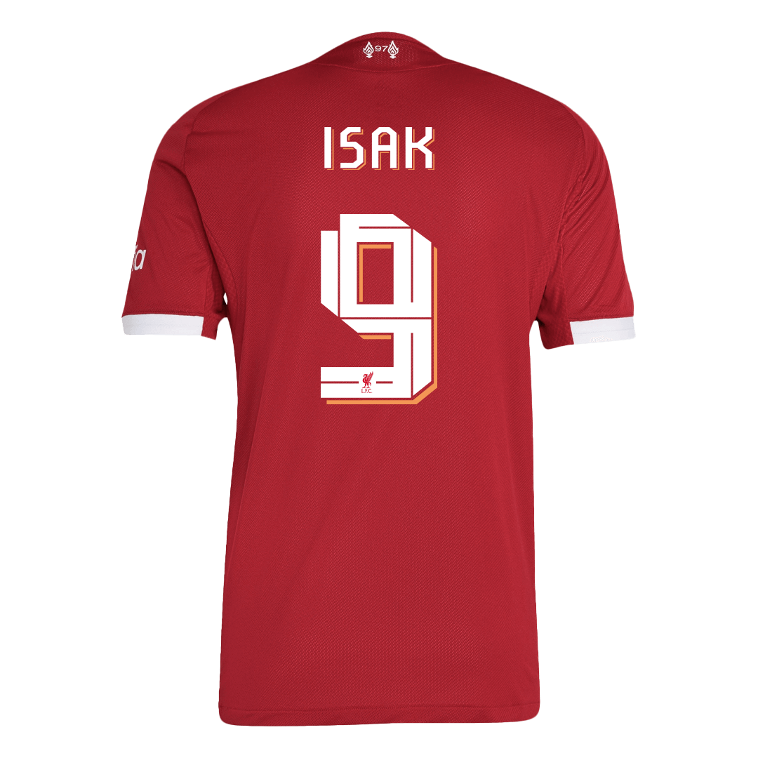ISAK #9 Liverpool Home Soccer Jersey 2025/26 - UCL Player Version - Soccerdeal