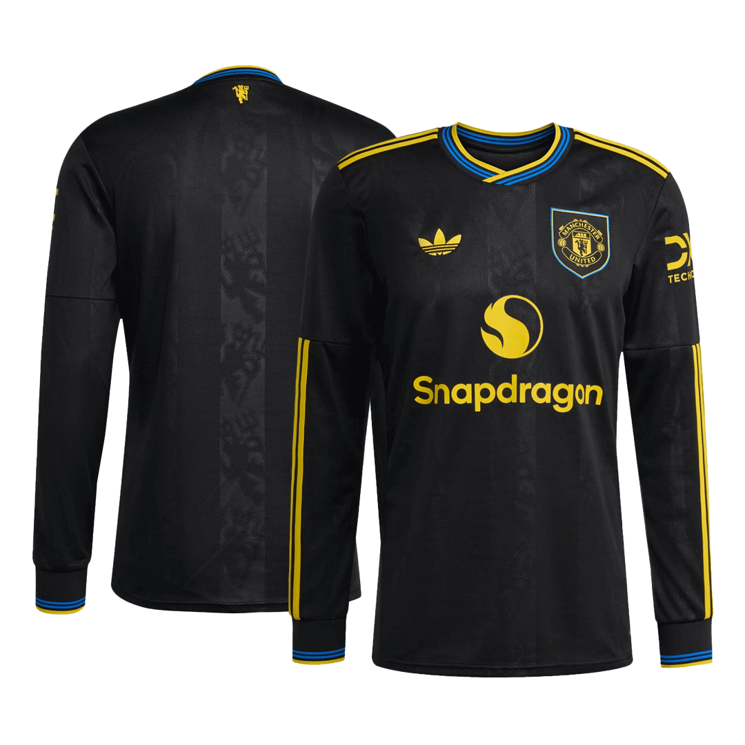 Manchester United Third Away Long Sleeve Soccer Jersey 2025/26 - Soccerdeal