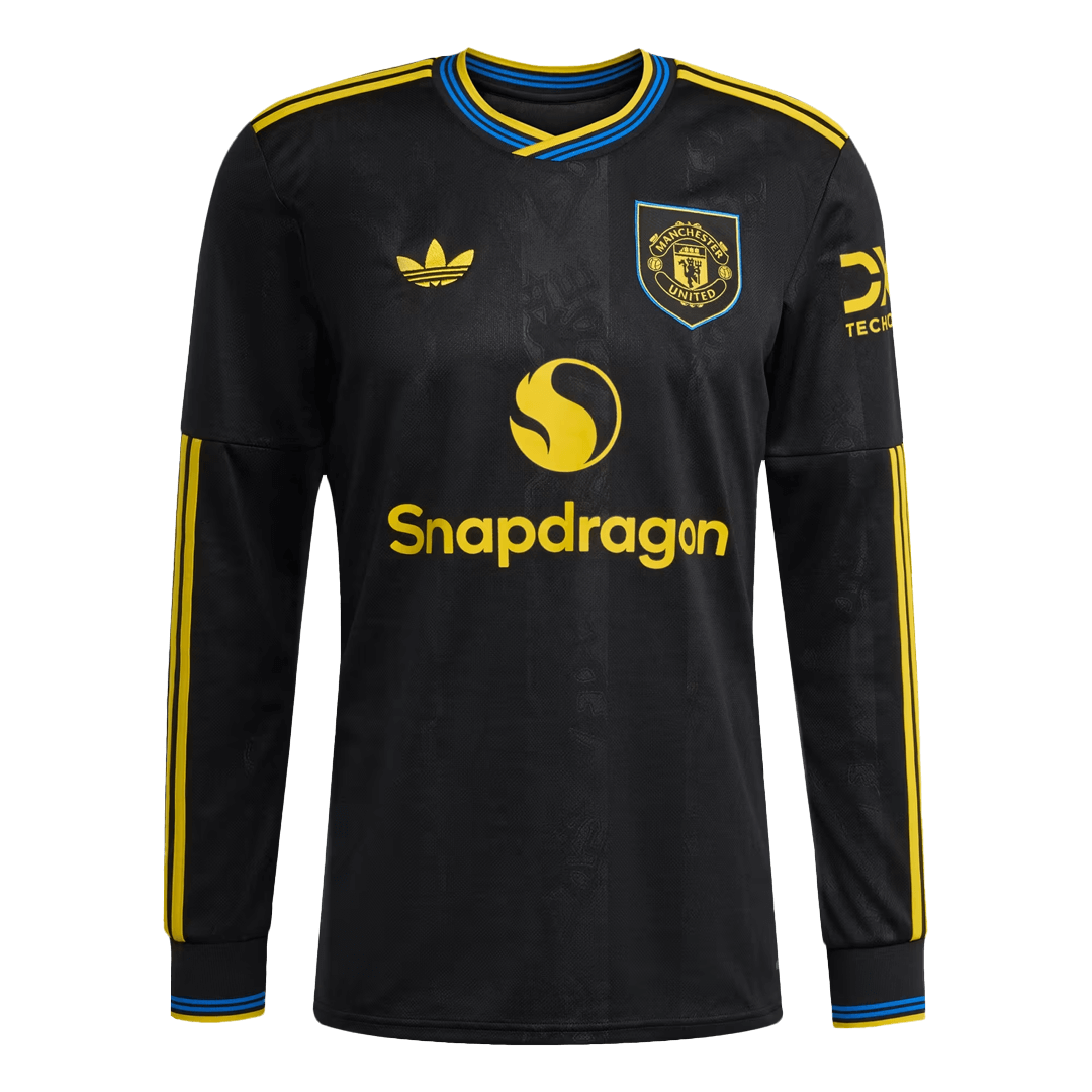 Manchester United Third Away Long Sleeve Soccer Jersey 2025/26 - Soccerdeal