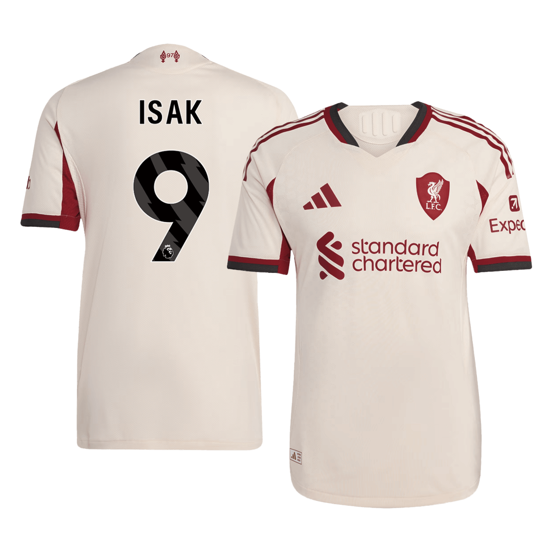 ISAK ##9 Liverpool Away Soccer Jersey 2025/26 Player Version - Soccerdeal