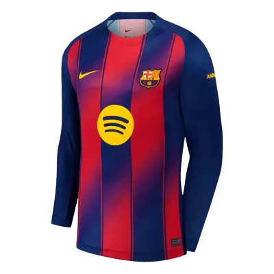 Barcelona Home Long Sleeve Soccer Jersey 2025/26 - Soccerdeal