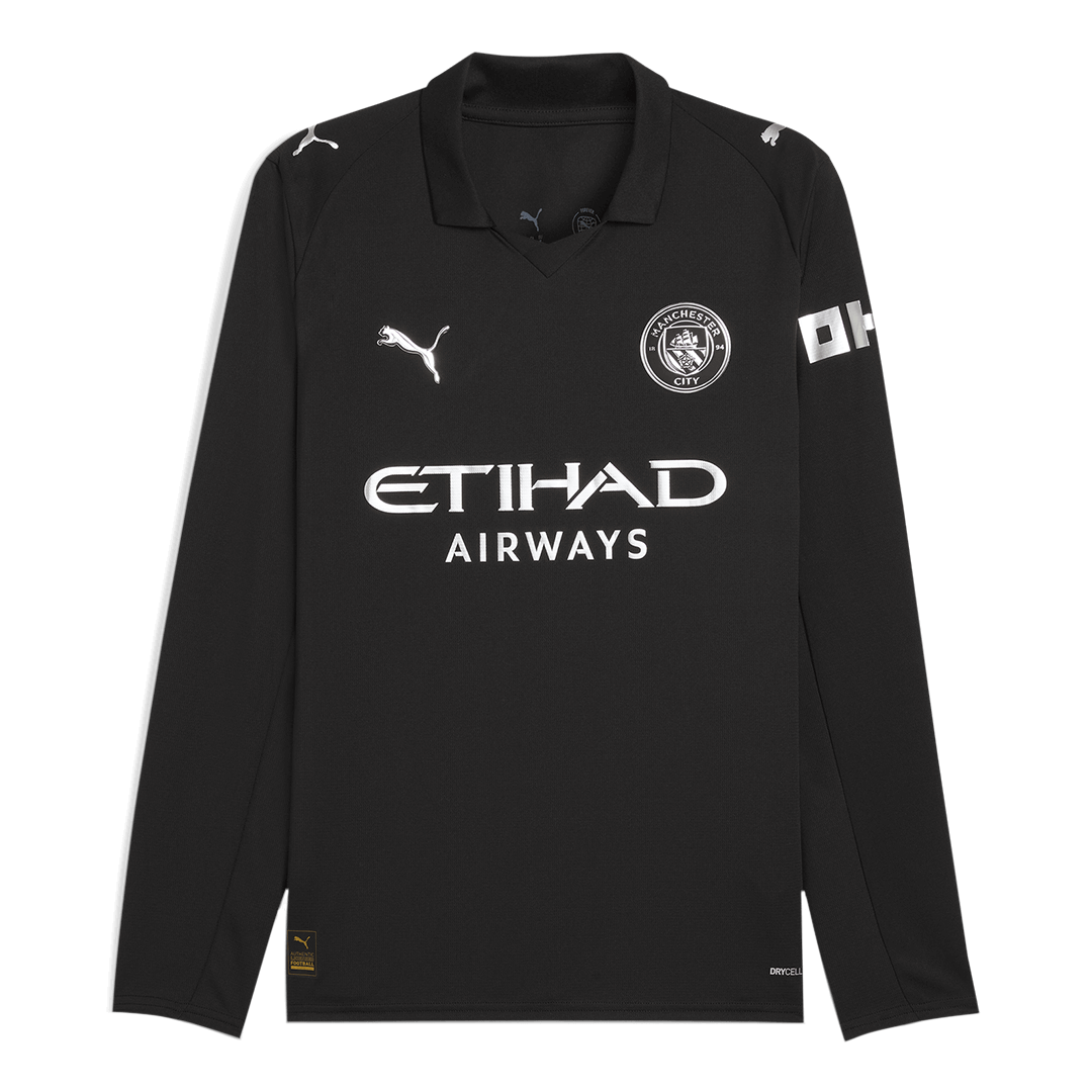 Manchester City Away Long Sleeve Soccer Jersey 2025/26 - Soccerdeal