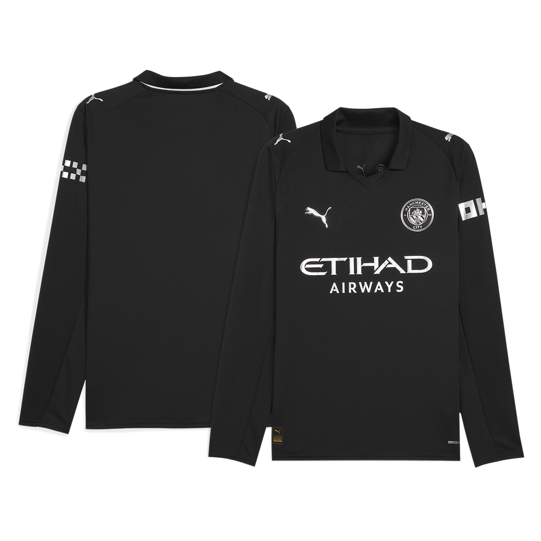 Manchester City Away Long Sleeve Soccer Jersey 2025/26 - Soccerdeal