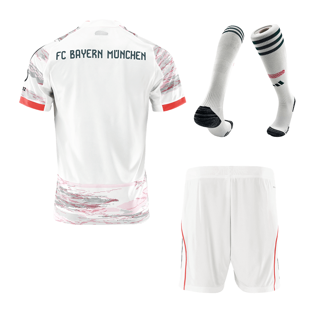 Bayern Munich Away Soccer Jersey Kit(Jersey+Shorts+Socks) 2025/26 - Soccerdeal