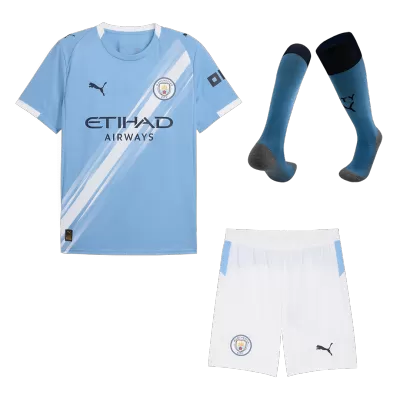 Manchester City Home Soccer Jersey Kit(Jersey+Shorts+Socks) 2025/26 - Soccerdeal