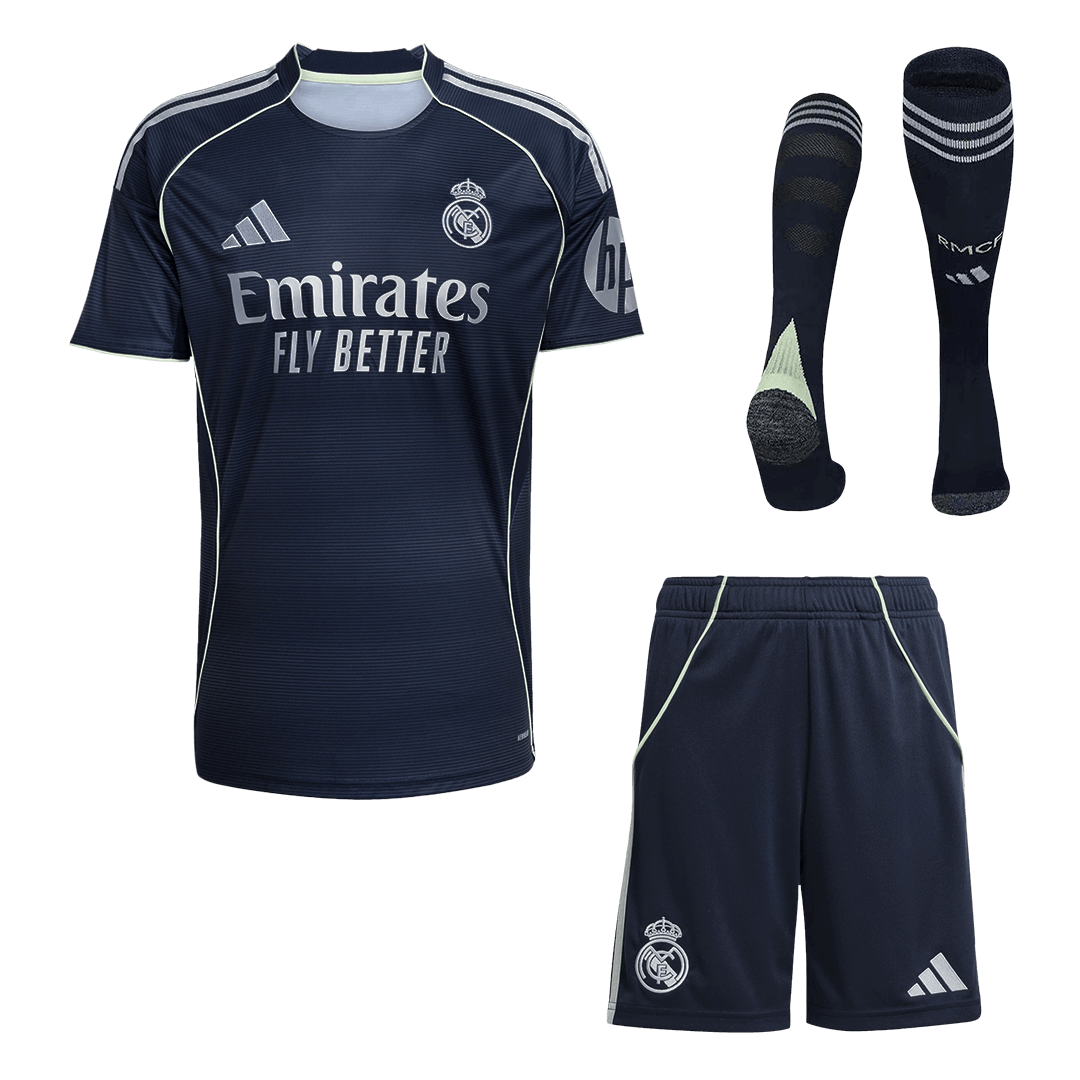 Real Madrid Away Soccer Jersey Kit(Jersey+Shorts+Socks) 2025/26 - Soccerdeal