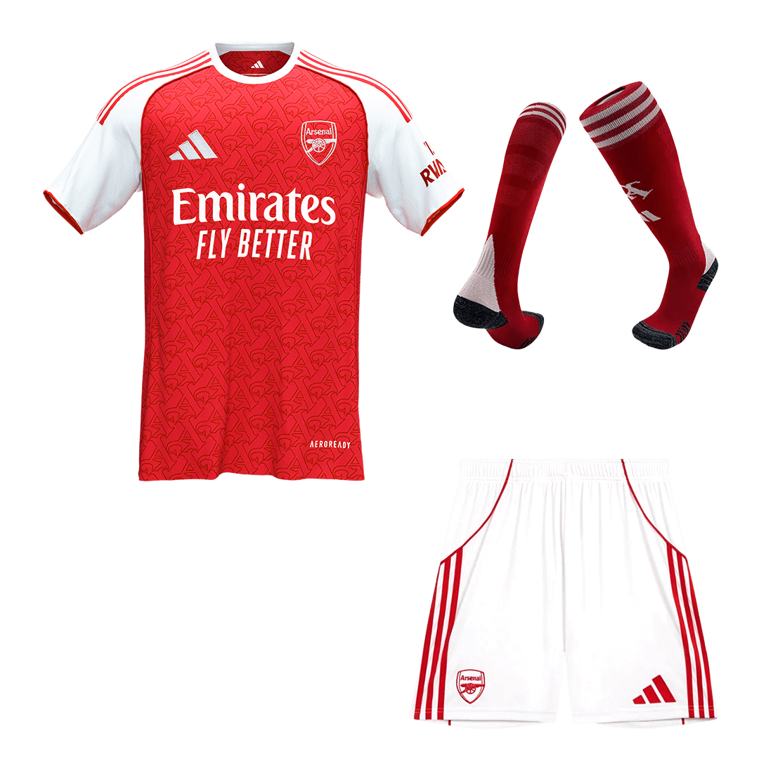 Arsenal Home Soccer Jersey Kit(Jersey+Shorts+Socks) 2025/26 - Soccerdeal