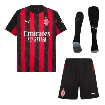AC Milan Home Soccer Jersey Kit(Jersey+Shorts+Socks) 2025/26 - Soccerdeal