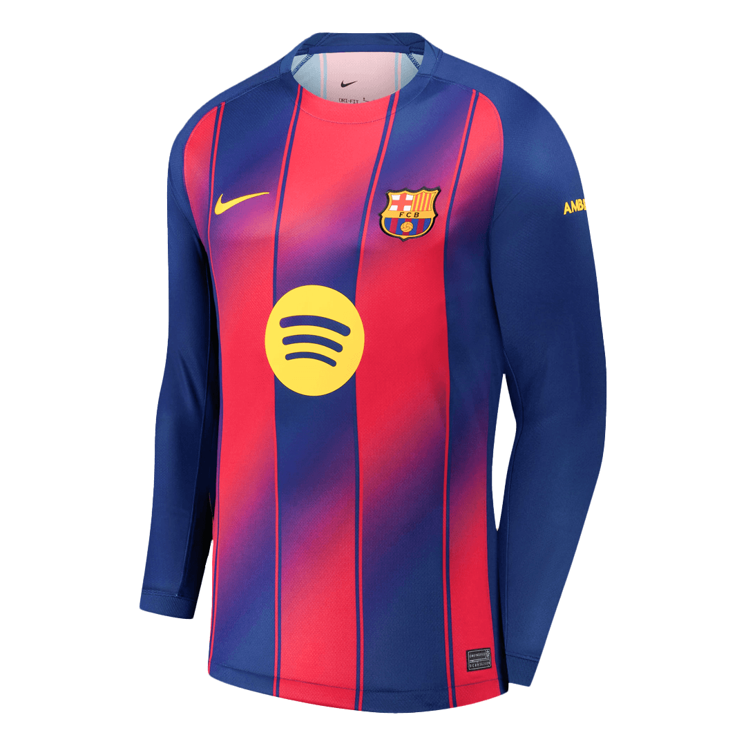 Barcelona Home Long Sleeve Soccer Jersey 2025/26 - Soccerdeal
