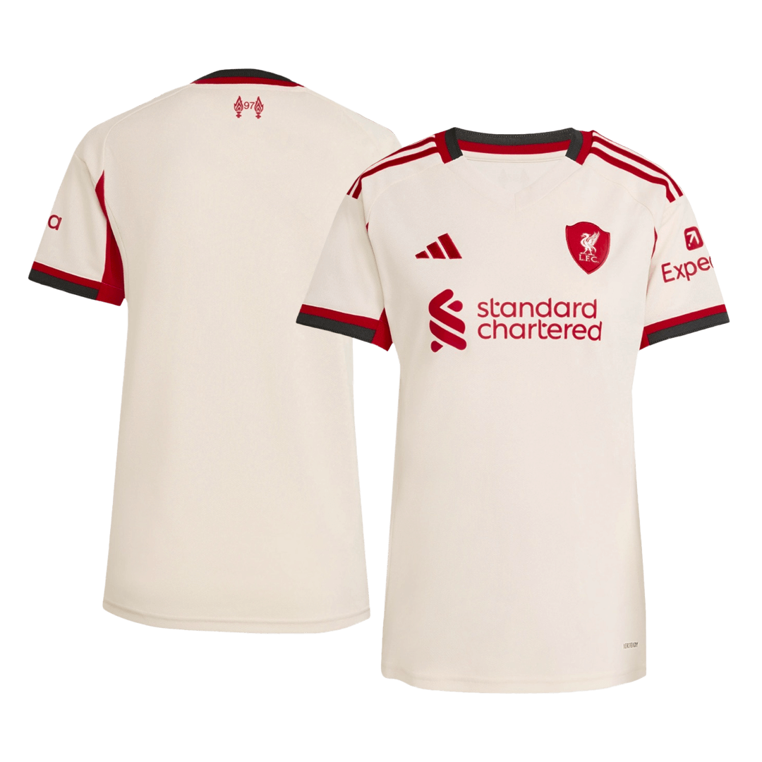 Women's Liverpool Away Soccer Jersey 2025/26 - Soccerdeal