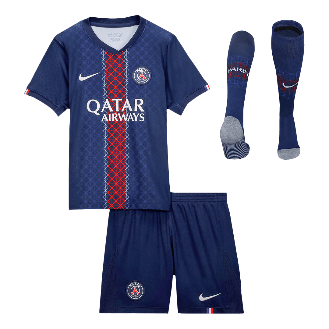Kid's PSG Home Soccer Jersey Kit(Jersey+Shorts+Socks) 2025/26 - Soccerdeal