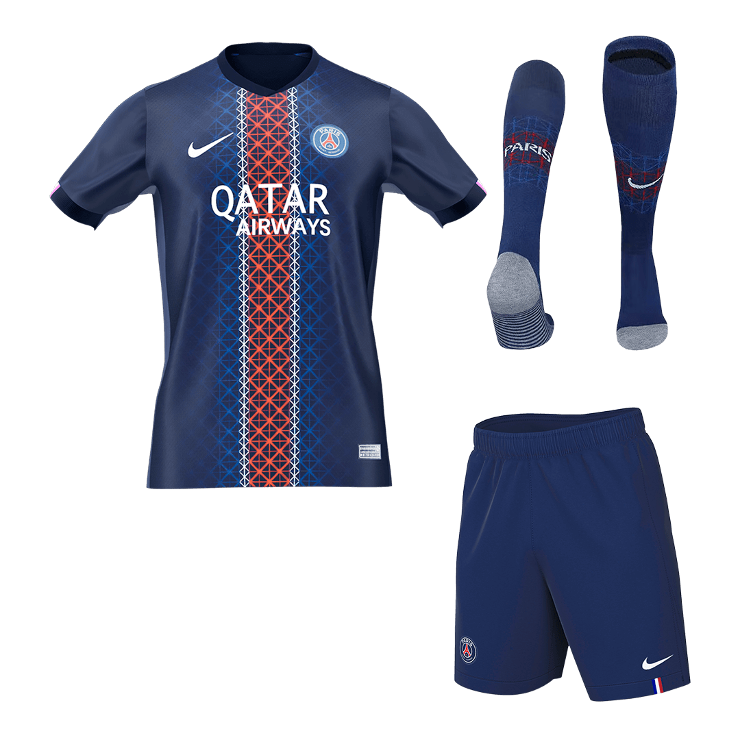 PSG Home Soccer Jersey Kit(Jersey+Shorts+Socks) 2025/26 - Soccerdeal
